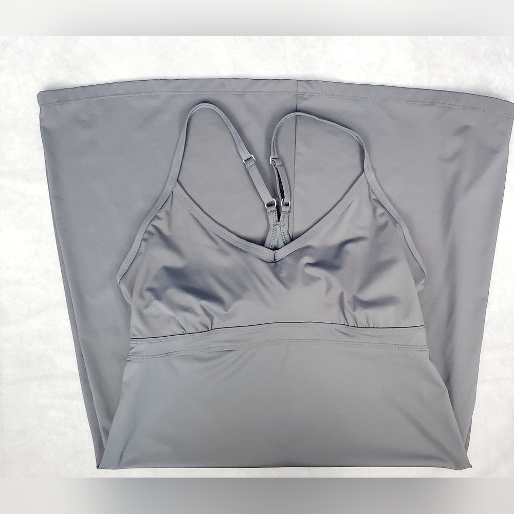 Athleta Grey Outdoor Workout‎ Racerback Dress Size M #4